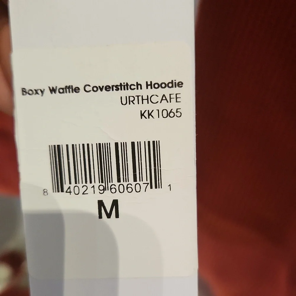 Kendall +‎ Kylie Hoodie Waffle Knit Boxy Lounge top sz M - Picture 5 of 5